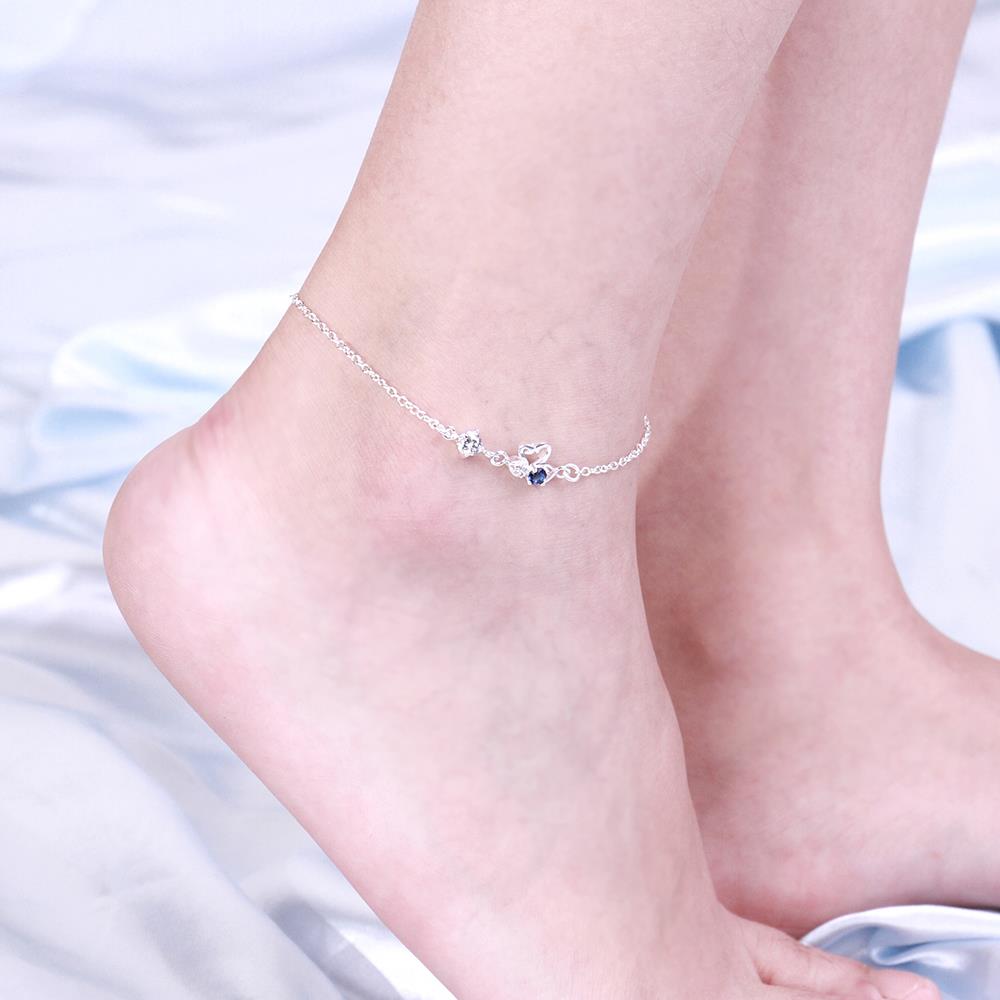 Wholesale Classic Silver Animal Stone Anklets TGAKL068 6
