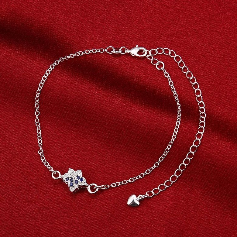 Wholesale Classic Silver Plant Stone Anklets TGAKL072 2