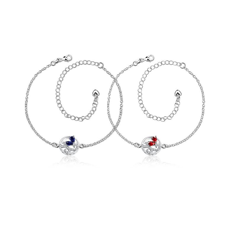 Wholesale Classic Silver Round Pearl Anklets TGAKL081 3