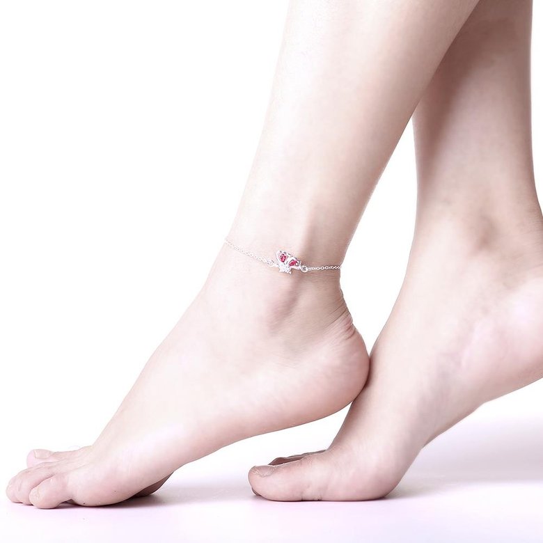 Wholesale Romantic 10K Gold Animal Pearl Anklets TGAKL083 4