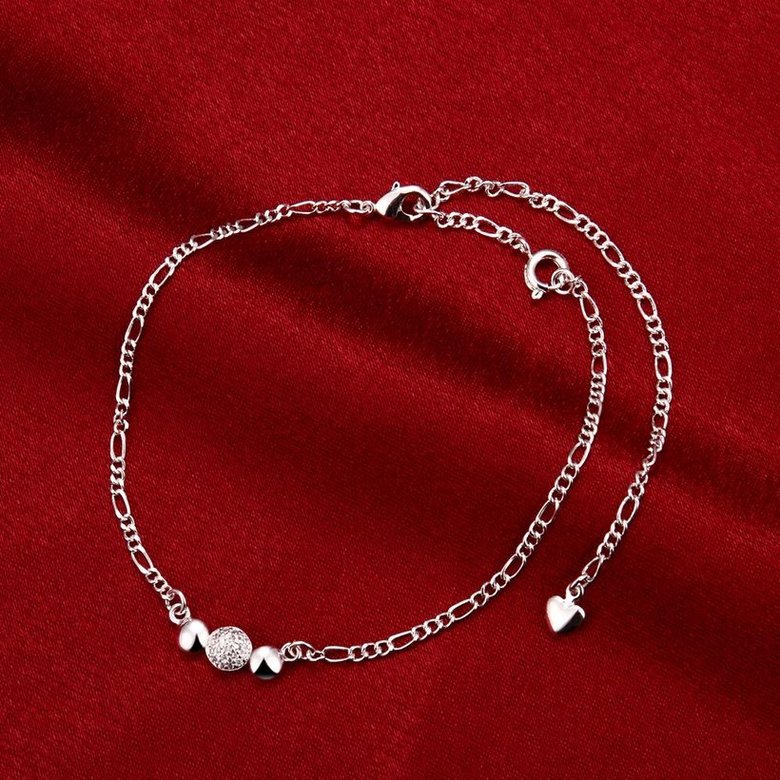 Wholesale Classic Silver Plant Stone Anklets TGAKL102 0