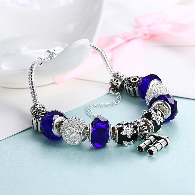 Wholesale Trendy Silver Telescope Beads Bracelet TGBB010 1