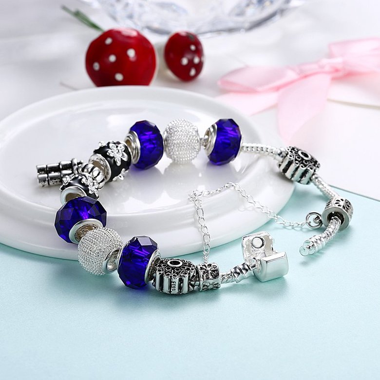 Wholesale Trendy Silver Telescope Beads Bracelet TGBB010 2