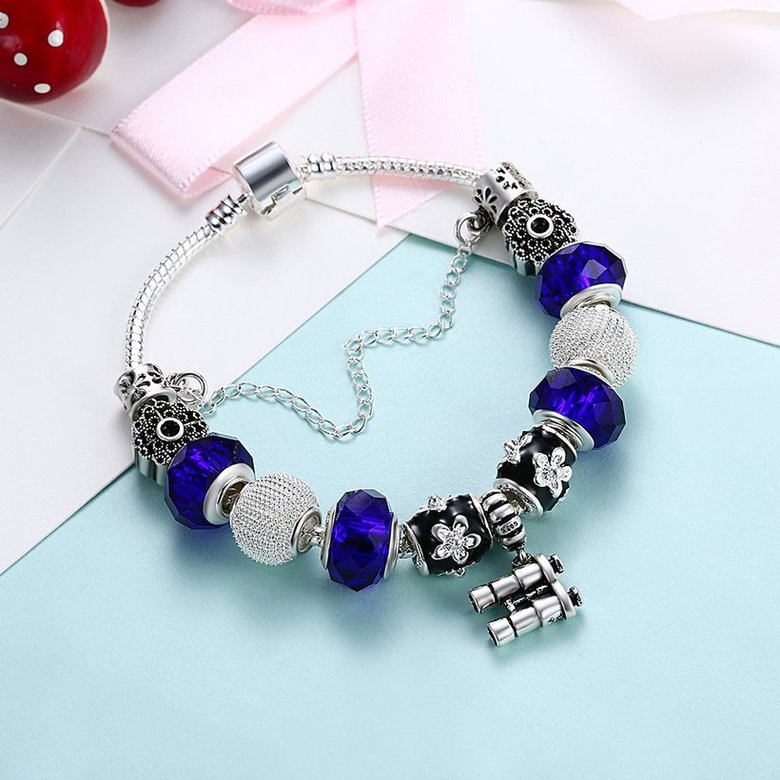 Wholesale Trendy Silver Telescope Beads Bracelet TGBB010 3