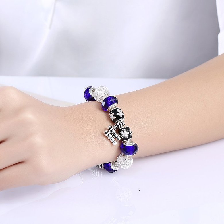 Wholesale Trendy Silver Telescope Beads Bracelet TGBB010 4