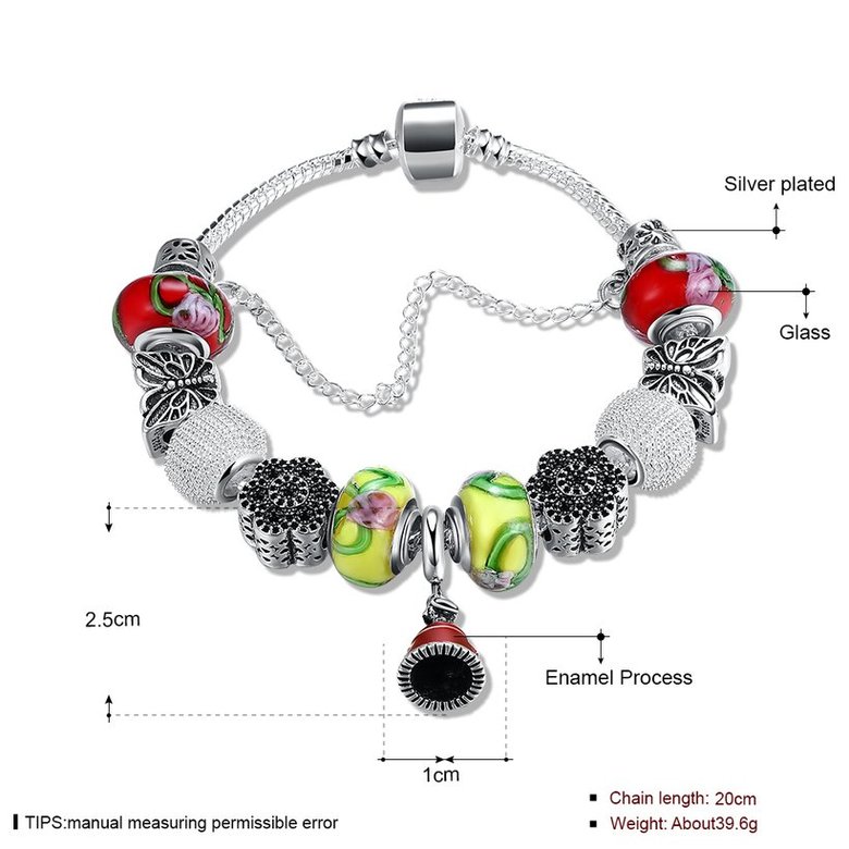 Wholesale Fashion Silver Small Bell Beads Bracelet TGBB013 0