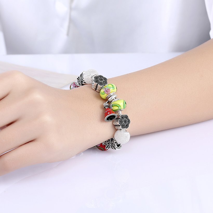 Wholesale Fashion Silver Small Bell Beads Bracelet TGBB013 4