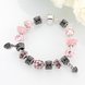 Wholesale Romantic Silver Heart Rhinestone Bracelet TGBB018 1 small