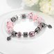 Wholesale Romantic Silver Heart Rhinestone Bracelet TGBB018 2 small