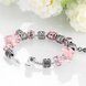 Wholesale Romantic Silver Heart Rhinestone Bracelet TGBB018 3 small