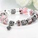 Wholesale Romantic Silver Heart Rhinestone Bracelet TGBB018 4 small