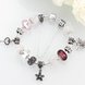 Wholesale Romantic Silver Key Glass Bracelet TGBB020 2 small