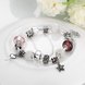 Wholesale Romantic Silver Key Glass Bracelet TGBB020 3 small