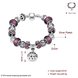 Wholesale Vintage Silver Round Rhinestone Bracelet TGBB002 1 small