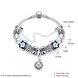 Wholesale Casual/Sporty Silver Plant Multicolor Crystal Bracelet TGBB024 0 small