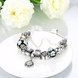 Wholesale Casual/Sporty Silver Plant Multicolor Crystal Bracelet TGBB024 1 small