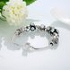 Wholesale Casual/Sporty Silver Plant Multicolor Crystal Bracelet TGBB024 2 small