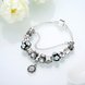 Wholesale Casual/Sporty Silver Plant Multicolor Crystal Bracelet TGBB024 3 small