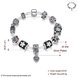 Wholesale Romantic Silver Plant Rhinestone Bracelet TGBB026 1 small