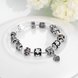 Wholesale Romantic Silver Plant Rhinestone Bracelet TGBB026 2 small