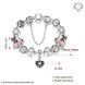 Wholesale Romantic Silver Heart Rhinestone Bracelet TGBB027 0 small