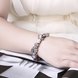 Wholesale Romantic Silver Heart Rhinestone Bracelet TGBB027 4 small