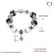 Wholesale Vintage Silver Heart Glass Bracelet TGBB028 0 small