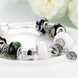 Wholesale Vintage Silver Heart Glass Bracelet TGBB028 4 small