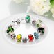 Wholesale Vintage Silver Round Glass Bracelet TGBB030 2 small