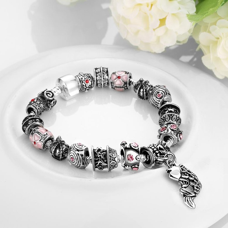 Wholesale Vintage Silver Animal Rhinestone Bracelet TGBB031 1