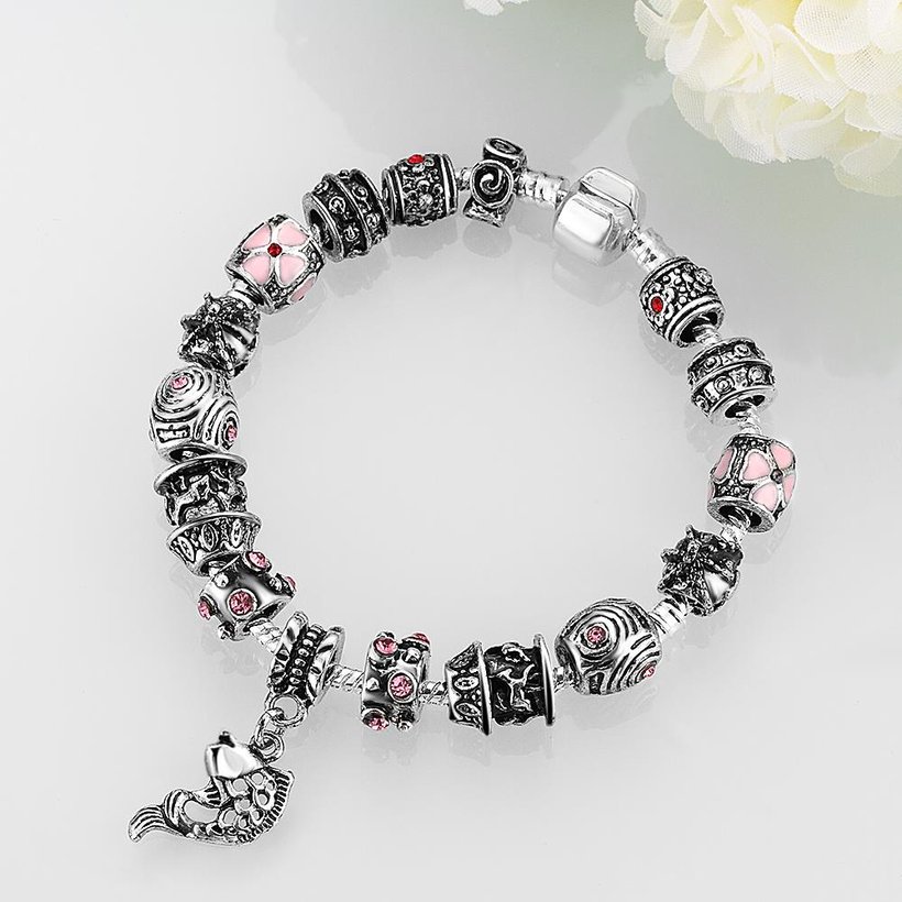 Wholesale Vintage Silver Animal Rhinestone Bracelet TGBB031 5