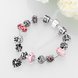 Wholesale Vintage Silver Heart Rhinestone Bracelet TGBB032 2 small