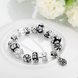 Wholesale Vintage Silver Plant Rhinestone Bracelet TGBB034 1 small