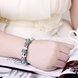 Wholesale Vintage Silver Heart Rhinestone Bracelet TGBB038 1 small