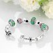 Wholesale Vintage Silver Heart Rhinestone Bracelet TGBB038 4 small