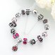 Wholesale Vintage Silver Plant Rhinestone Bracelet TGBB039 1 small