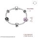 Wholesale Romantic Silver Plant Rhinestone Bracelet TGBB040 0 small