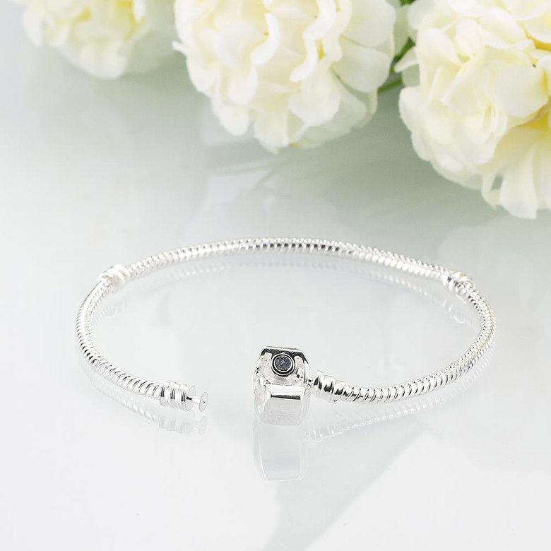 Wholesale Trendy Silver Geometric Bracelet TGBB052 3