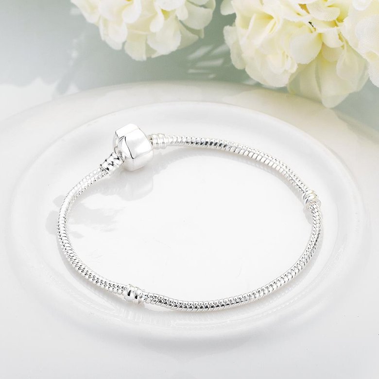 Wholesale Trendy Silver Geometric Bracelet TGBB052 4