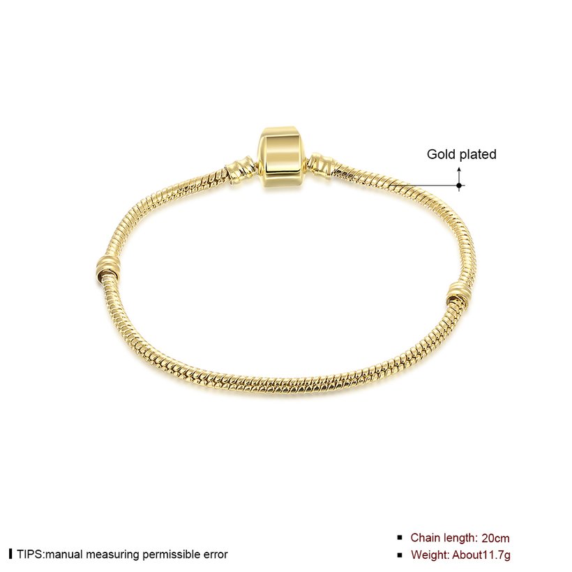Wholesale Trendy Antique Gold Geometric Bracelet TGBB054 0