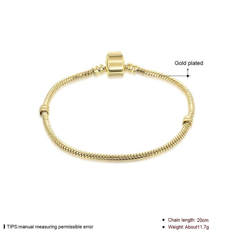 Wholesale Trendy Antique Gold Geometric Bracelet TGBB054 0