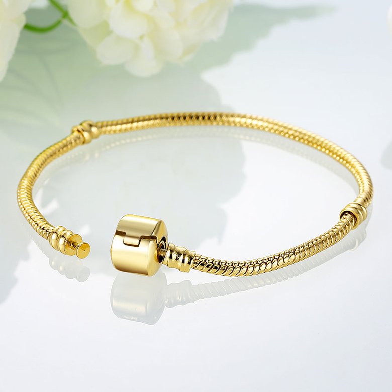 Wholesale Trendy Antique Gold Geometric Bracelet TGBB054 2