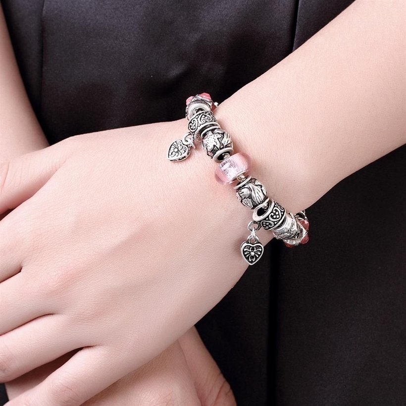 Wholesale Classic Silver Geometric Rhinestone Bracelet TGBB003 5