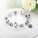 Wholesale Romantic Silver Feather Glass Bracelet TGBB059 2 small