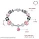 Wholesale Romantic Silver Plant Rhinestone Bracelet TGBB062 0 small