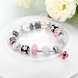 Wholesale Romantic Silver Plant Rhinestone Bracelet TGBB062 2 small