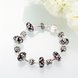 Wholesale Vintage Silver Round Glass BraceletGirls TGBB063 2 small