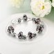 Wholesale Vintage Silver Round Glass BraceletGirls TGBB063 3 small