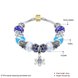 Wholesale Casual/Sporty Silver Blue Crystal Bracelet TGBB065 0 small