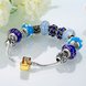 Wholesale Casual/Sporty Silver Blue Crystal Bracelet TGBB065 3 small